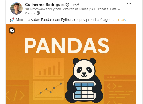 Capa do Post: O que aprendi sobre Pandas com Python